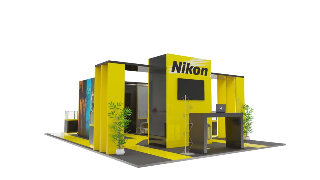 30x30 trade show booth exhibit rental in san diego